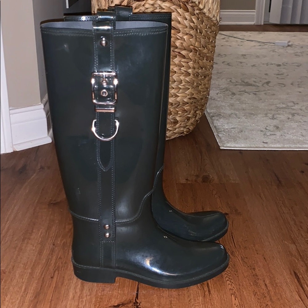 Coach rain boots